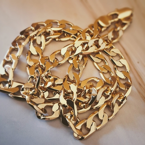 💥 Pretty Bird 18K Yellow Gold Plated Large Link Chain – 24 Inch - Picture 7 of 9